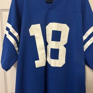 Vintage Peyton Manning #18 Indianapolis Colts Logo Athletic Jersey XL Blue NFL